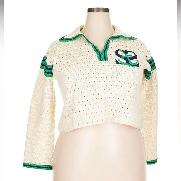 Nicolas Polo Sweater wool
Sandro hand knit fall cream logo casual designer $455 - Picture 6 of 13